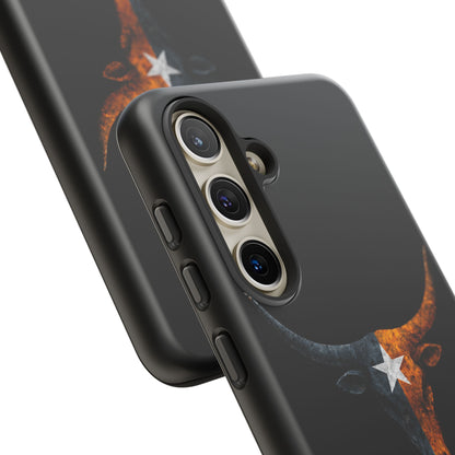 Texas Longhorn Skull Phone Case Western Cowboy Bull iPhone Samsung Cover