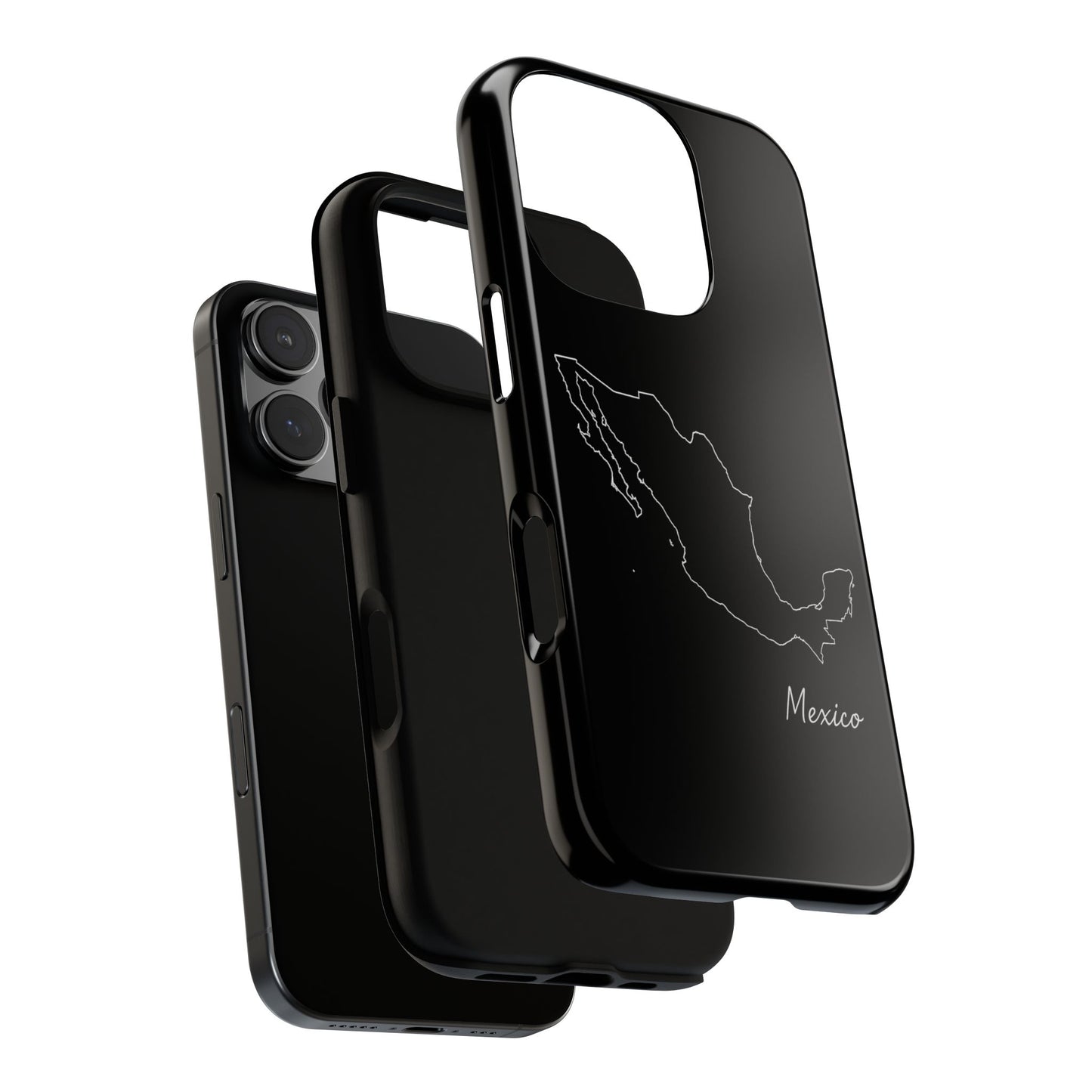 Mexico Outline Phone Case – Minimal Country Map Tough Case (iPhone, Samsung, Pixel)