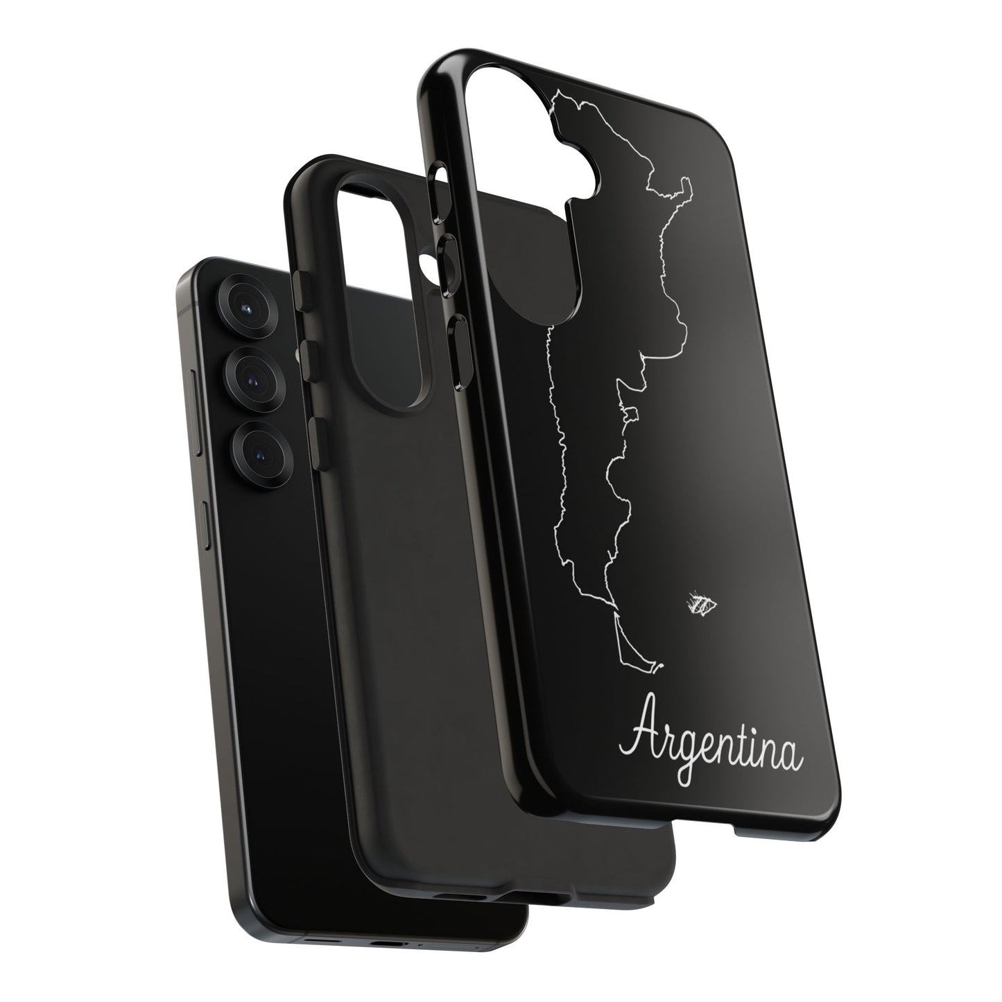 Argentina Outline Phone Case – Minimal Country Map Tough Case (iPhone, Samsung, Pixel)