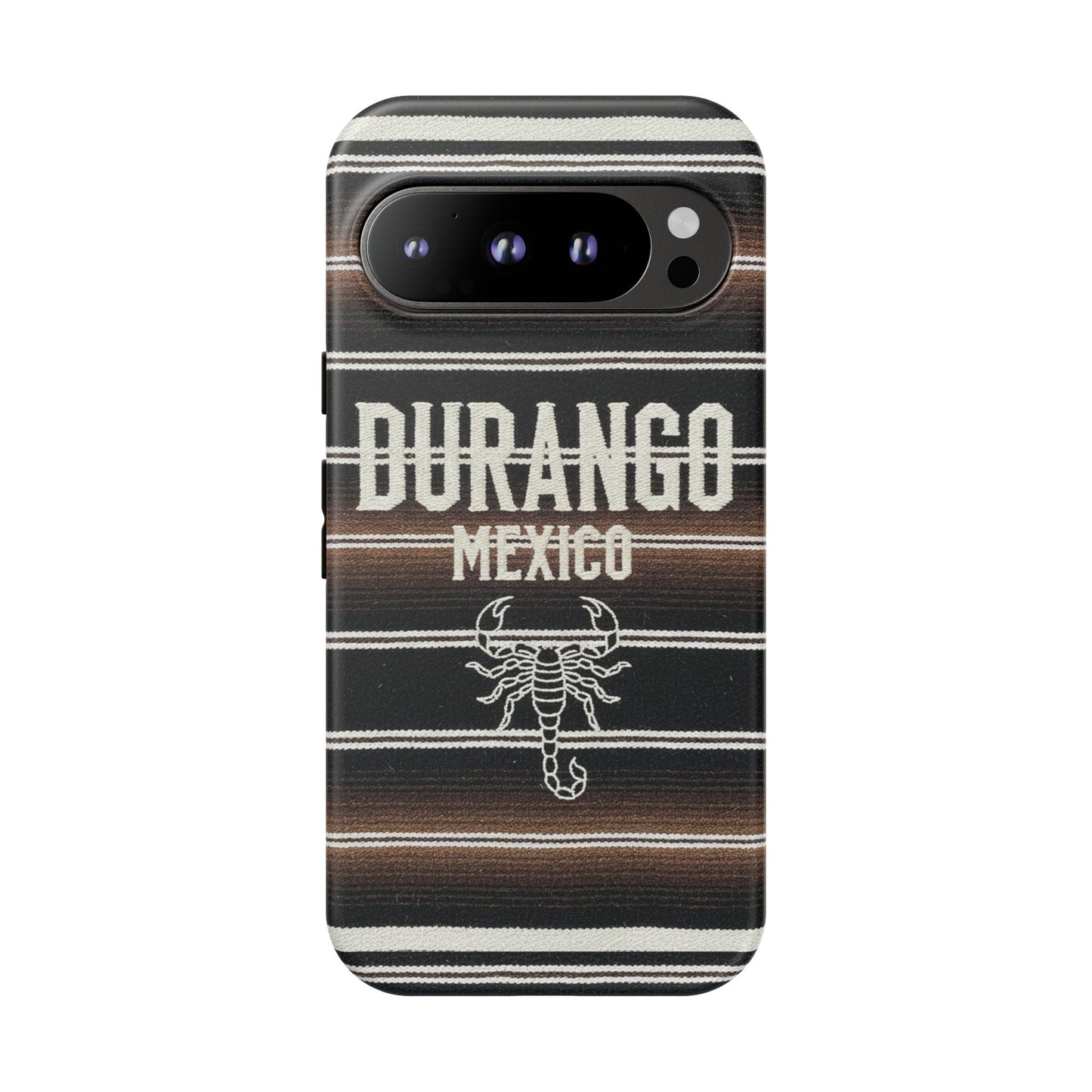 Durango Mexico Phone Case | Serape Scorpion Western Design | Mexican Heritage Tough Case for iPhone & Samsung