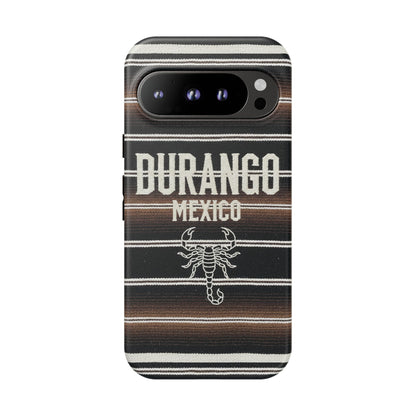 Durango Mexico Phone Case | Serape Scorpion Western Design | Mexican Heritage Tough Case for iPhone & Samsung