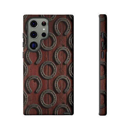 Rustic Horseshoe Western Phone Case – Cowboy Country Ranch Tough Case
