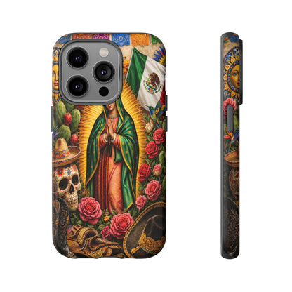 Virgen de Guadalupe Phone Case Mexican Floral iPhone Samsung Pixel Case