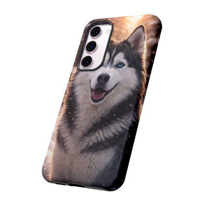 Siberian Husky Tough Phone Case | Blue Eyes Dog Cover Protective iPhone Case