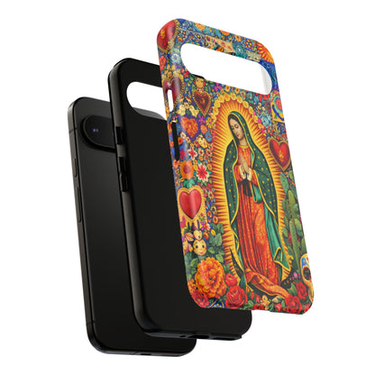 Virgin Mary Guadalupe Phone Case Mexican Folk Art Tough Cover iPhone Samsung