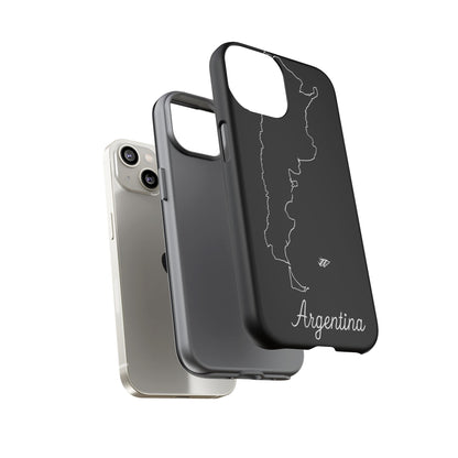 Argentina Outline Phone Case – Minimal Country Map Tough Case (iPhone, Samsung, Pixel)