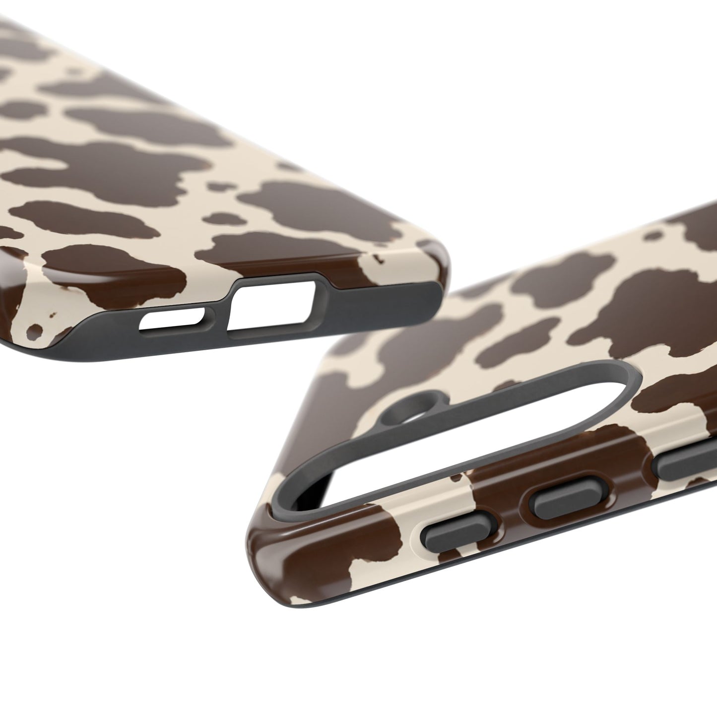 Western Cow Print Tough Phone Case for iPhone Samsung Galaxy Pixel