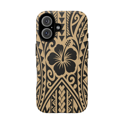 Polynesian Tribal Hawaiin Hibiscus Phone Case for iPhone Samsung Galaxy
