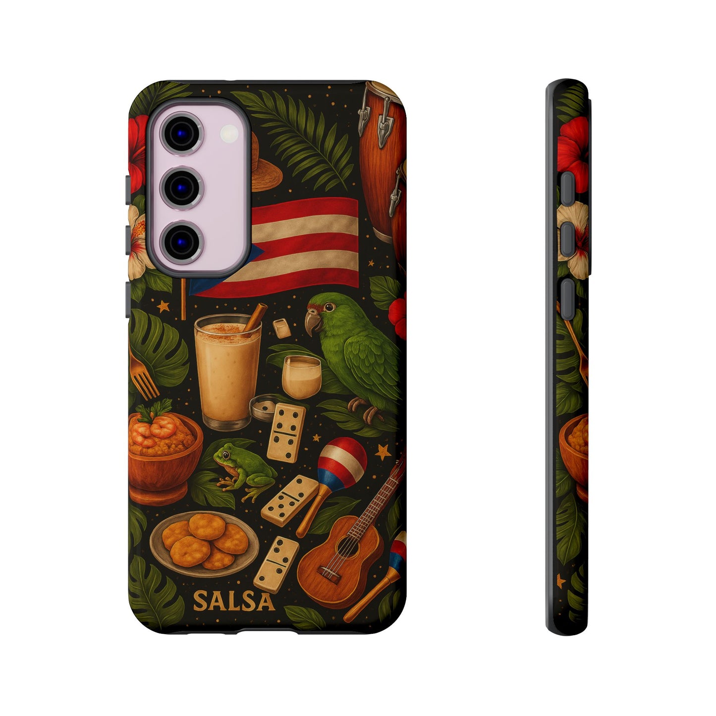 Puerto Rican Culture Phone Case | Boricua Icons Caribbean Aesthetic Tough Protective Case