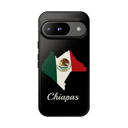 Chiapas Mexico Flag Map Phone Case | Mexican American Pride Tough Case for iPhone & Samsung