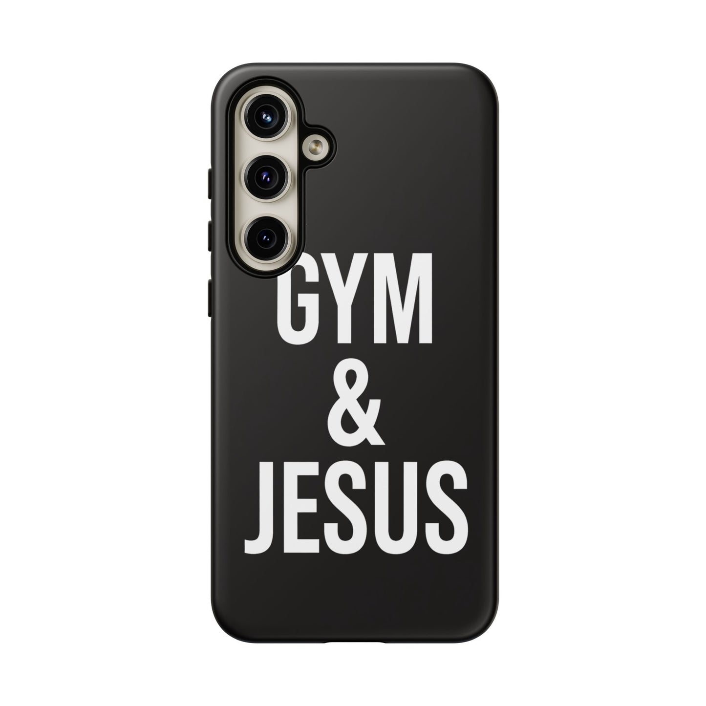 Gym & Jesus Phone Case Christian Faith Workout Gym Motivation Case