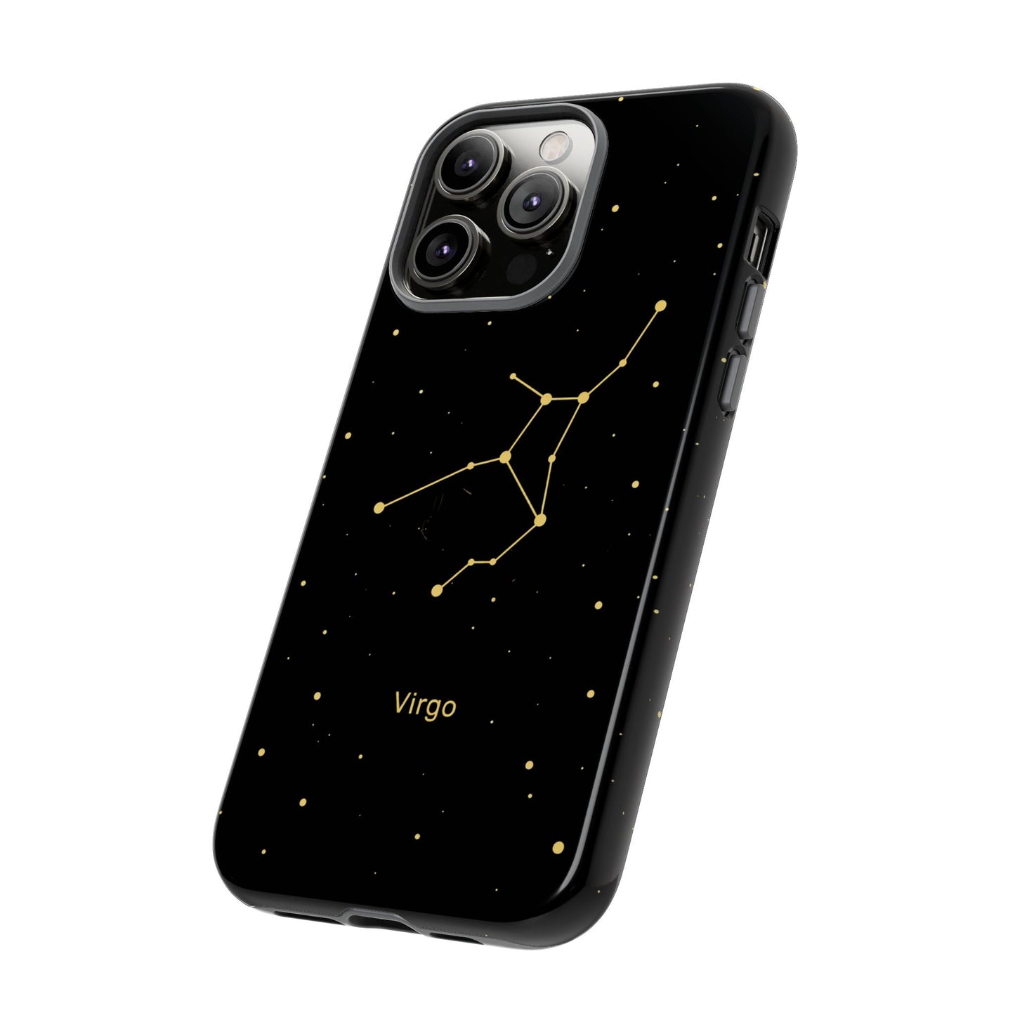 Virgo Zodiac Constellation Phone Case – Luxe Gold Celestial Cover