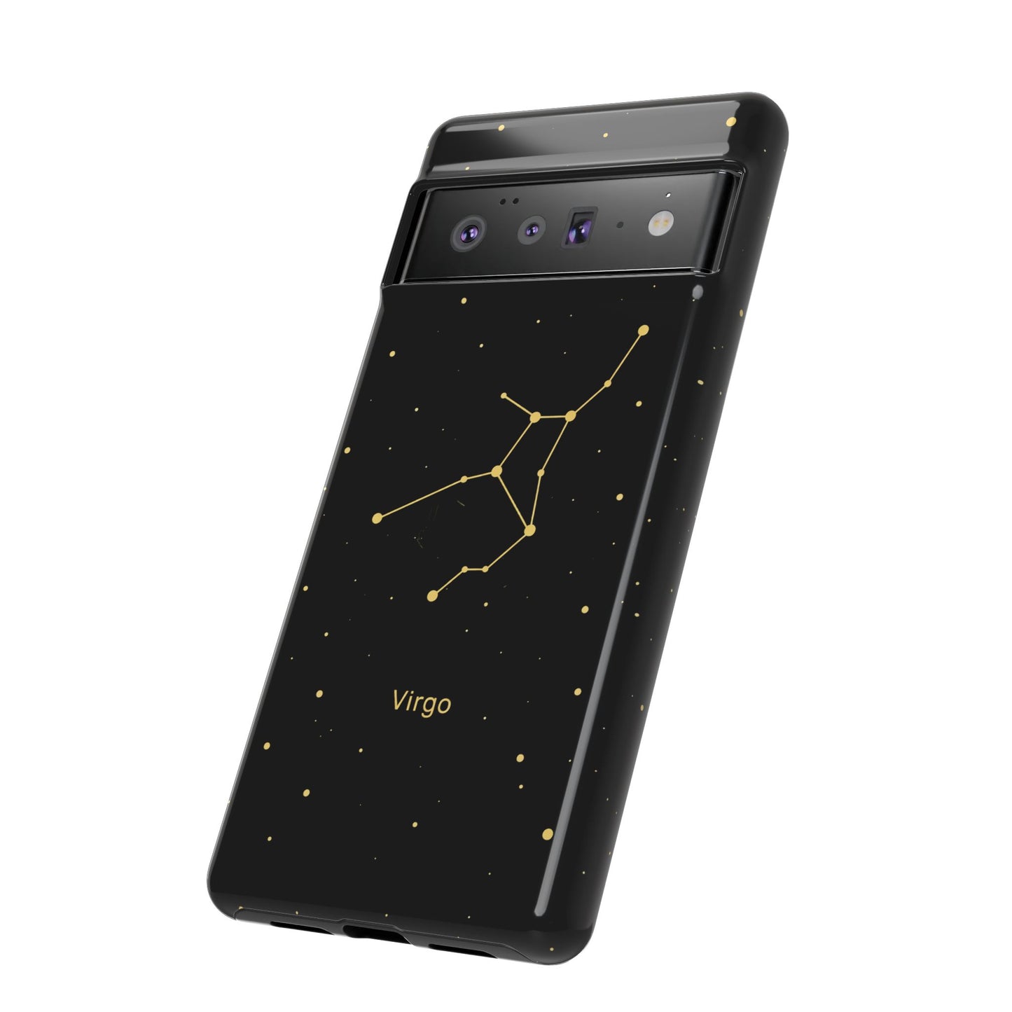 Virgo Zodiac Constellation Phone Case – Luxe Gold Celestial Cover