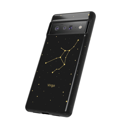 Virgo Zodiac Constellation Phone Case – Luxe Gold Celestial Cover