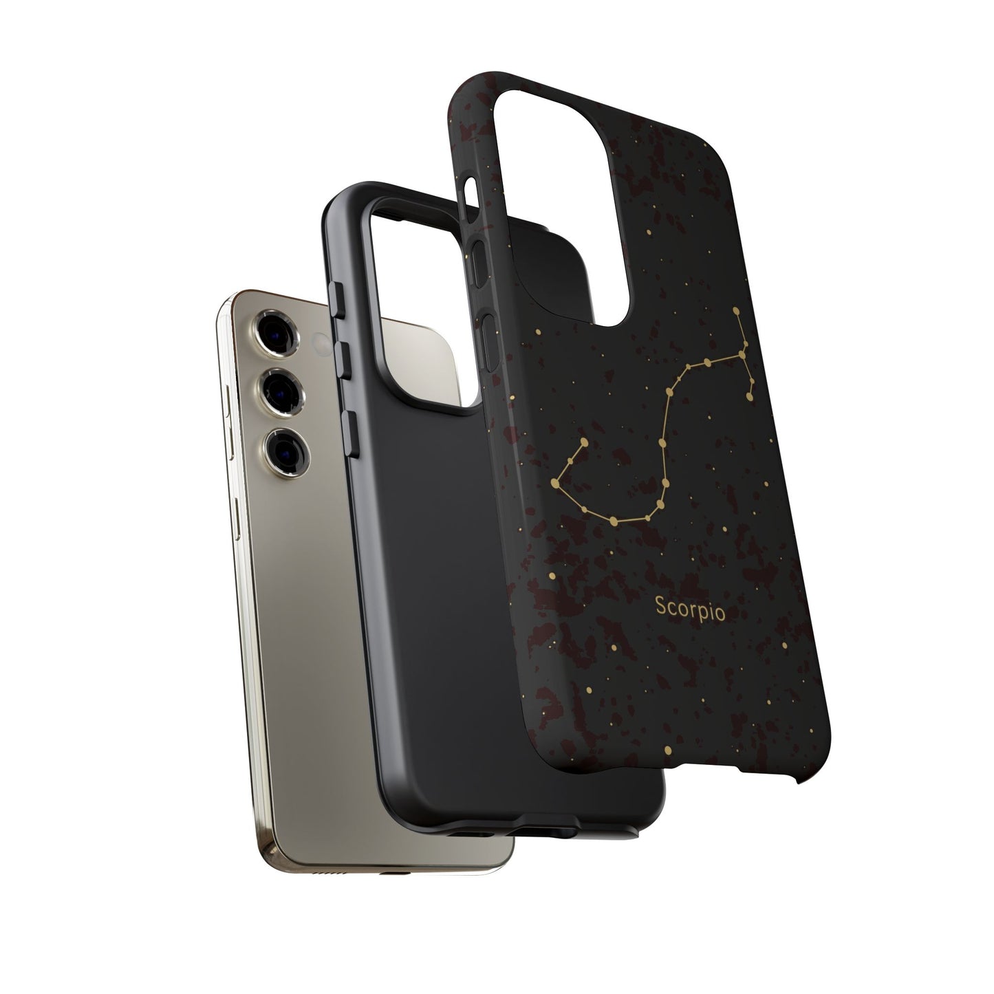 Scorpio Zodiac Constellation Phone Case – Luxe Gold Celestial Cover