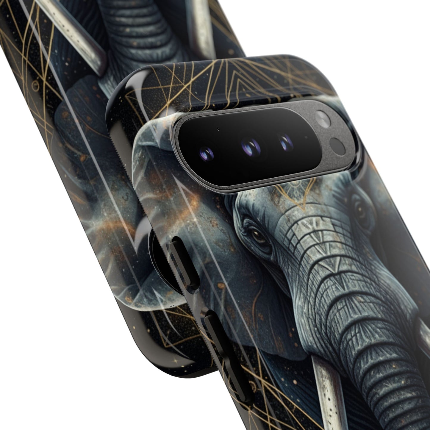 Elephant Mandala Phone Case | Minimal Gold Accent Tough Case