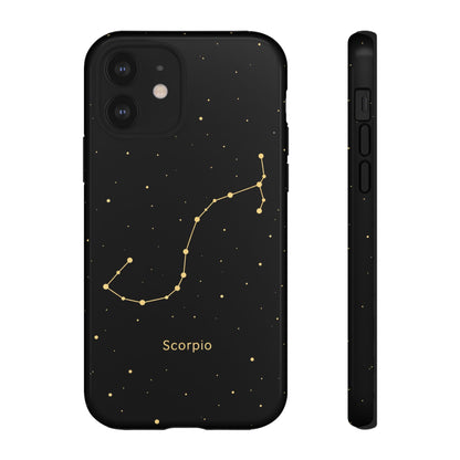 Scorpio Zodiac Constellation Phone Case – Luxe Gold Celestial Cover
