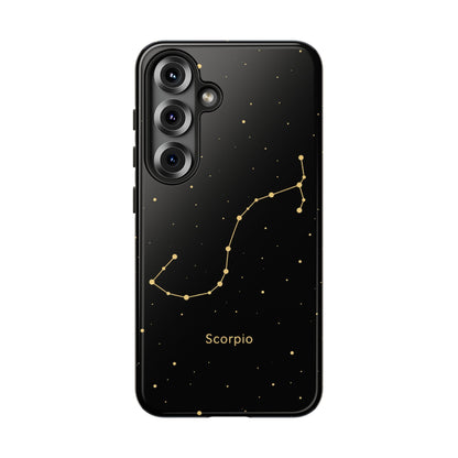 Scorpio Zodiac Constellation Phone Case – Luxe Gold Celestial Cover