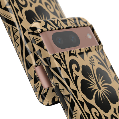 Polynesian Tribal Hawaiin Hibiscus Phone Case for iPhone Samsung Galaxy