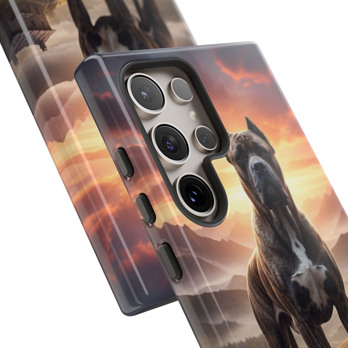 Cane Corso Phone Case – Guard Dog Sunset Tough Case (iPhone, Samsung, Pixel) | Dog Lover Gift