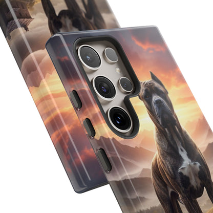 Cane Corso Phone Case – Guard Dog Sunset Tough Case (iPhone, Samsung, Pixel) | Dog Lover Gift