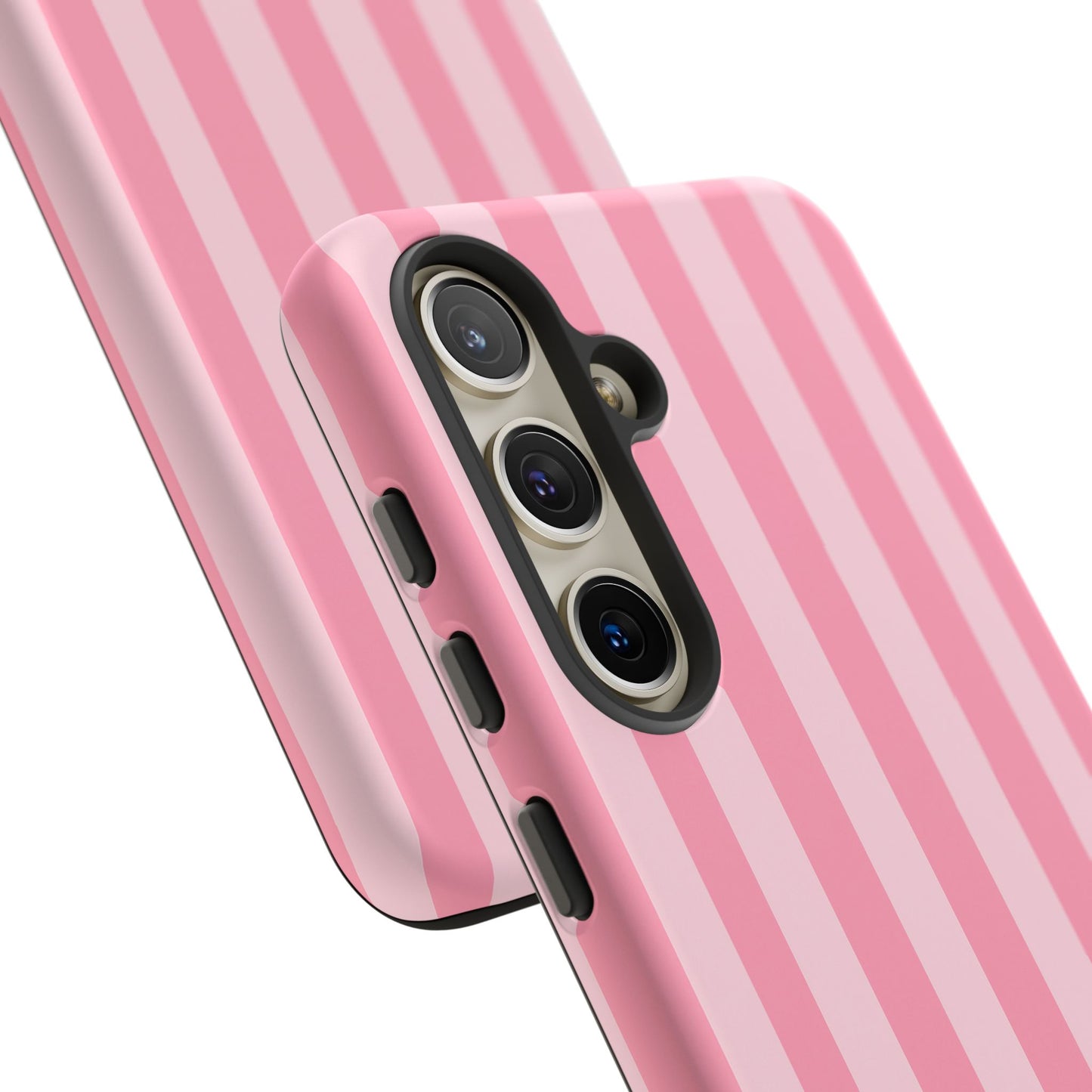 Pink Stripe Phone Case – Pastel Coquette Aesthetic Tough Protective Case