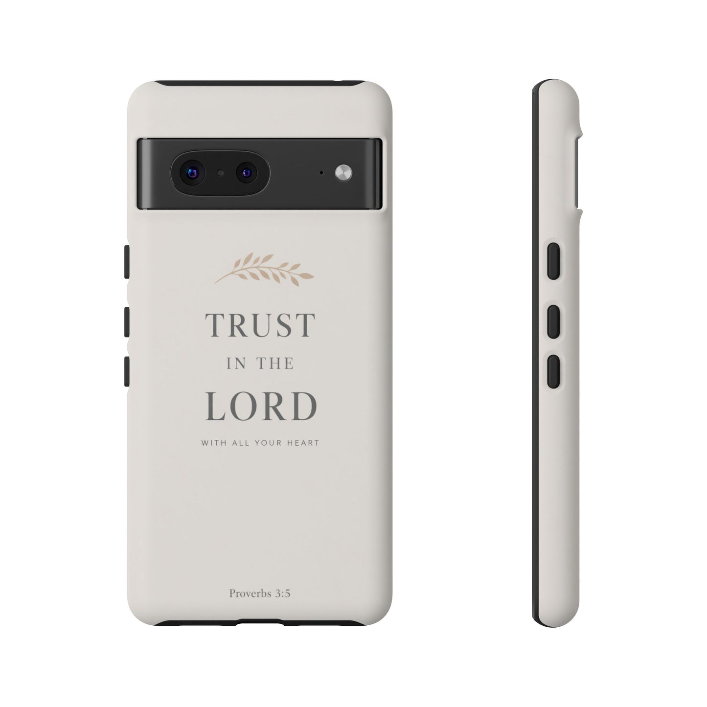 Proverbs 3:5 Christian Phone Case Trust in the Lord Minimalist Faith Cover