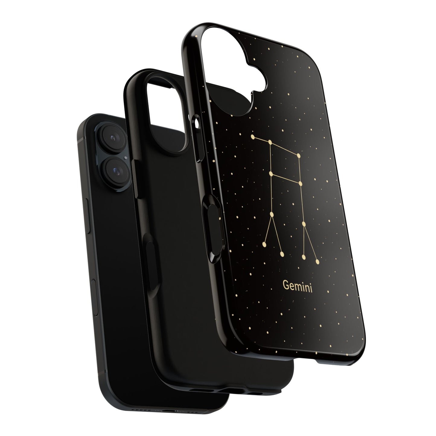 Gemini Zodiac Constellation Phone Case – Luxe Gold Celestial Cover