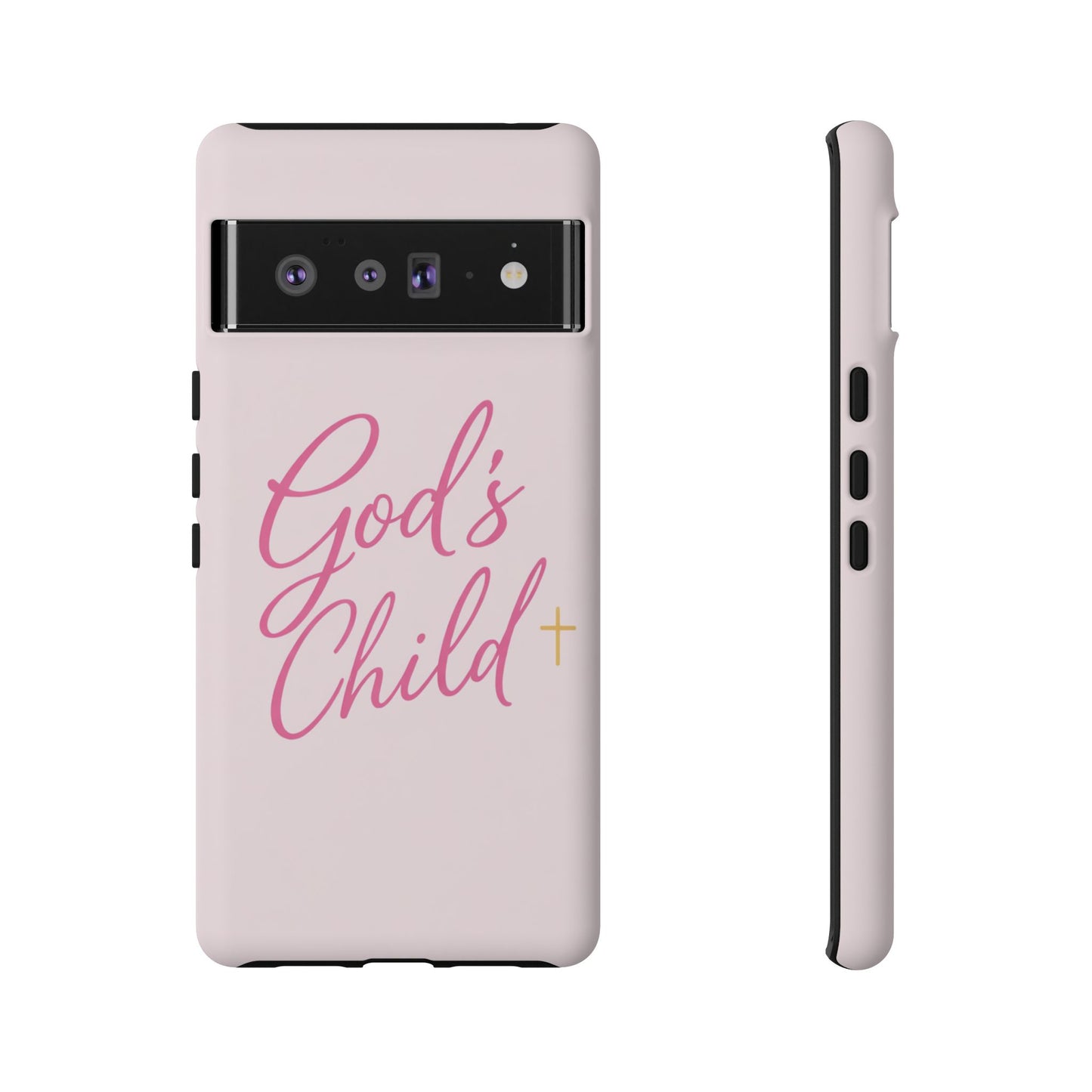 Gods Child Phone Case Christian Pink Aesthetic Tough iPhone Case