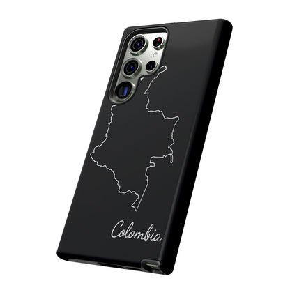 Colombia Outline Phone Case – Minimal Country Map Tough Case (iPhone, Samsung, Pixel)