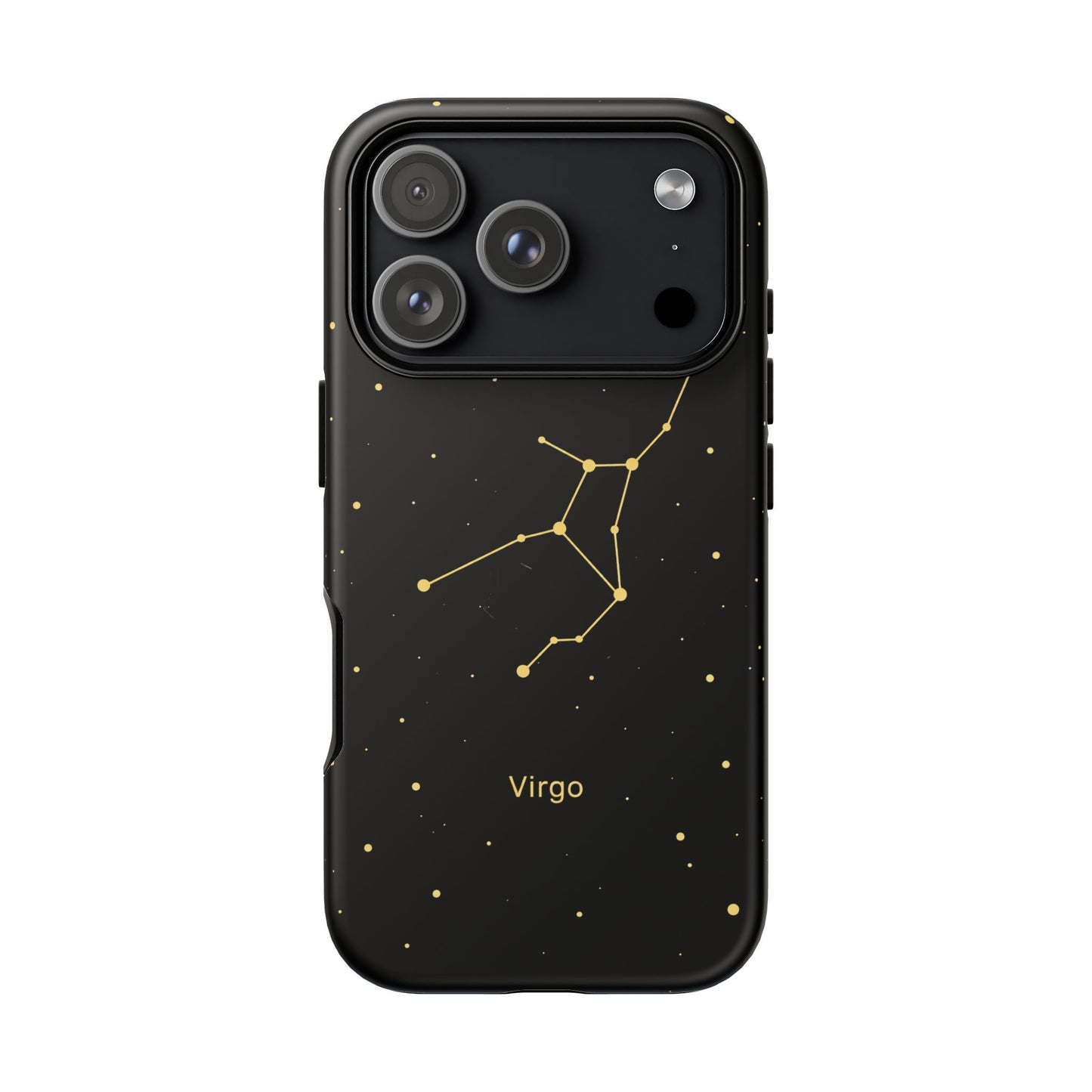 Virgo Zodiac Constellation Phone Case – Luxe Gold Celestial Cover