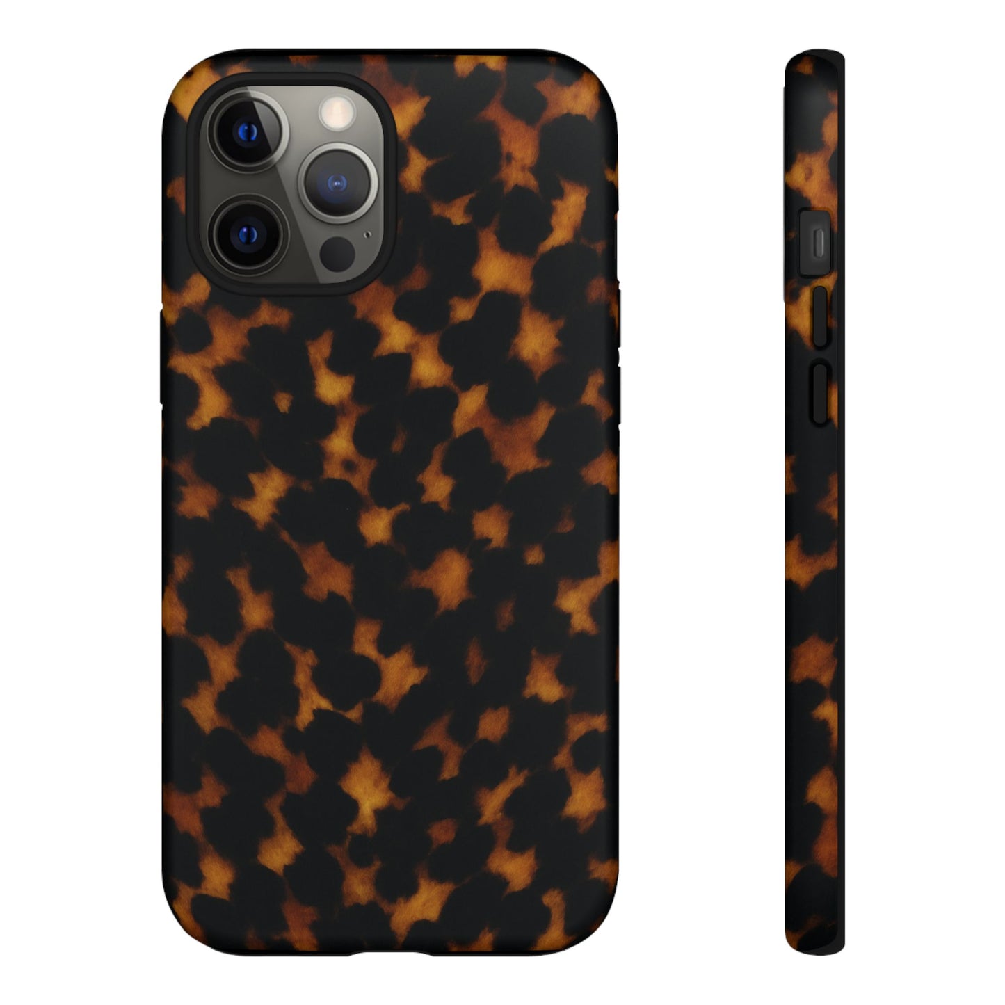 Tortoiseshell Pattern Tough Phone Case | Classic Leopard-Style Protective Cover