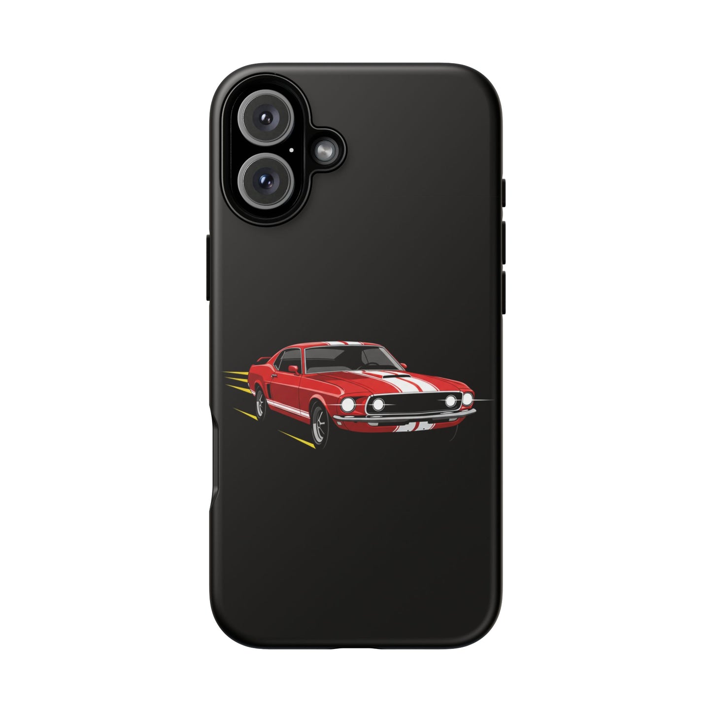 Red Muscle Car Phone Case – Classic Car Racing Tough Protective Case