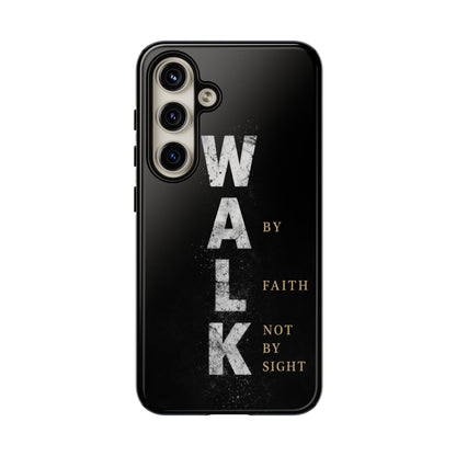 Walk by Faith Not by Sight Christian Phone Case Bible Verse Faith Cover