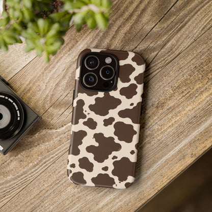 Western Cow Print Tough Phone Case for iPhone Samsung Galaxy Pixel