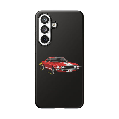Red Muscle Car Phone Case – Classic Car Racing Tough Protective Case
