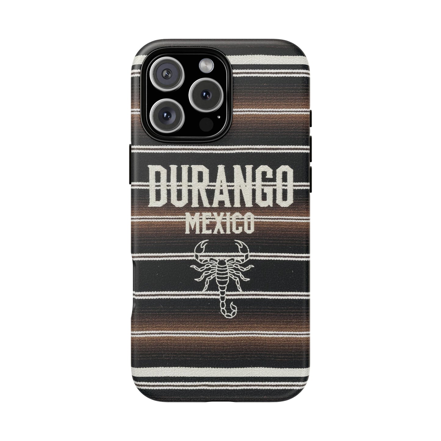 Durango Mexico Phone Case | Serape Scorpion Western Design | Mexican Heritage Tough Case for iPhone & Samsung