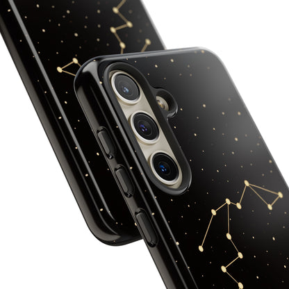 Aquarius Zodiac Constellation Phone Case – Luxe Gold Celestial Cover