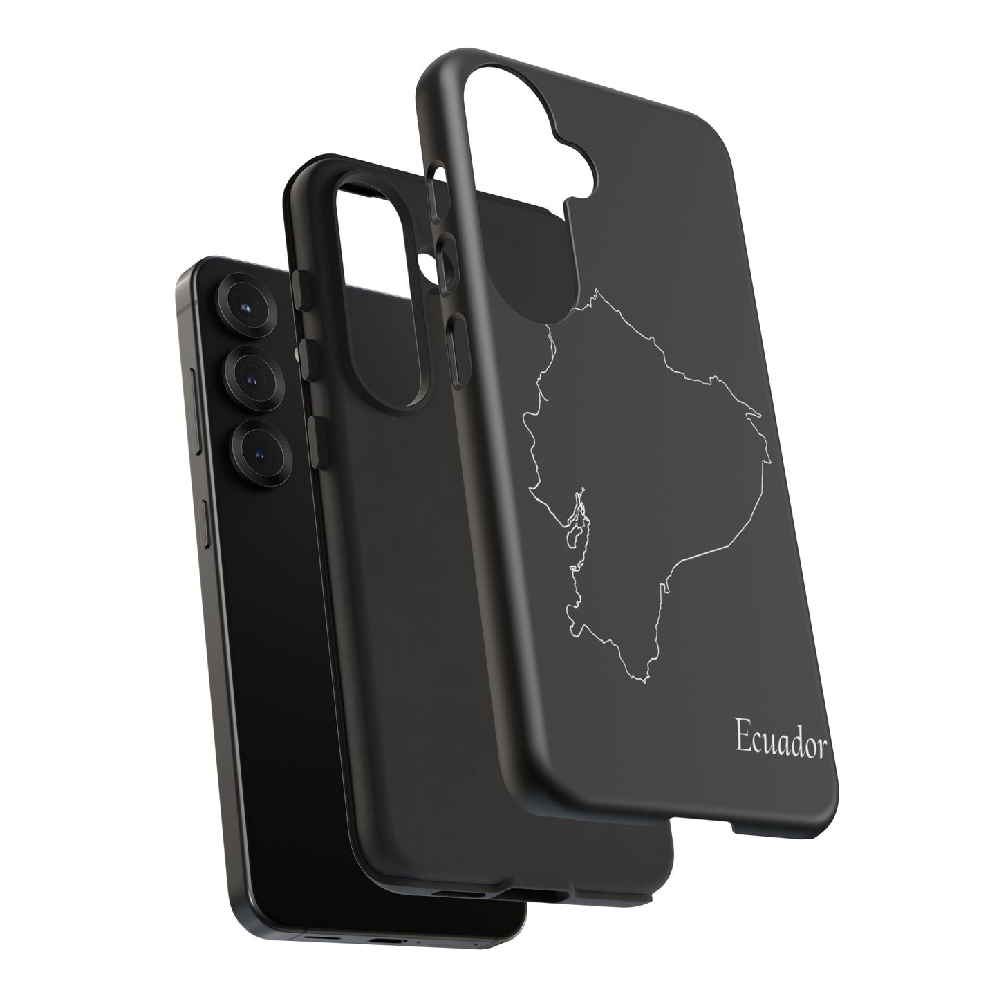 Ecuador Outline Phone Case – Minimal Country Map Tough Case (iPhone, Samsung, Pixel)
