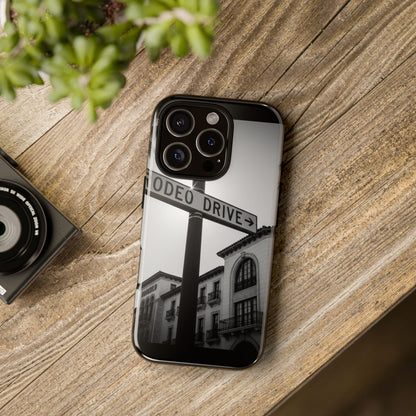Rodeo Drive Phone Case | Los Angeles Aesthetic Black & White Photography | Luxury LA Street Tough Case for iPhone & Samsung