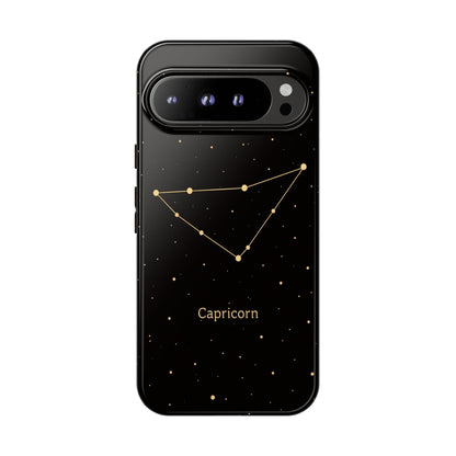 Capricorn Zodiac Constellation Phone Case – Luxe Gold Celestial Cover