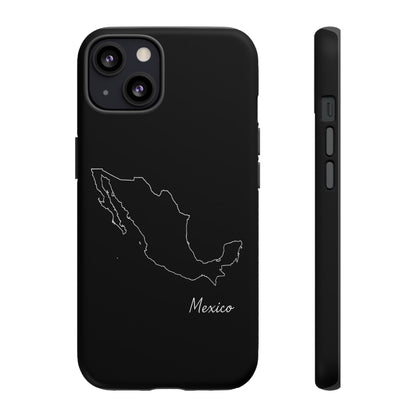 Mexico Outline Phone Case – Minimal Country Map Tough Case (iPhone, Samsung, Pixel)