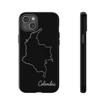 Colombia Outline Phone Case – Minimal Country Map Tough Case (iPhone, Samsung, Pixel)