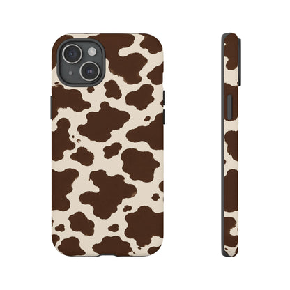 Western Cow Print Tough Phone Case for iPhone Samsung Galaxy Pixel