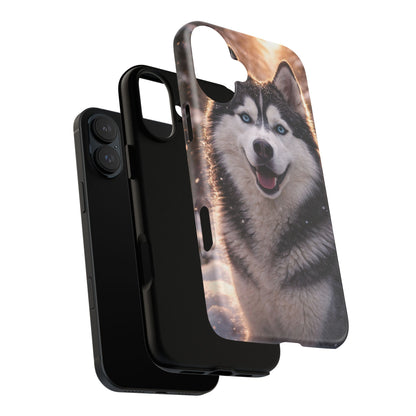 Siberian Husky Tough Phone Case | Blue Eyes Dog Cover Protective iPhone Case