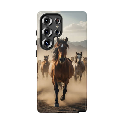 Running Horses Phone Case – Wild Mustang Herd Tough Case (iPhone, Samsung, Pixel)