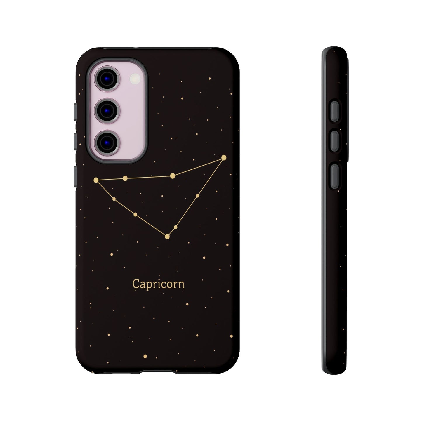 Capricorn Zodiac Constellation Phone Case – Luxe Gold Celestial Cover