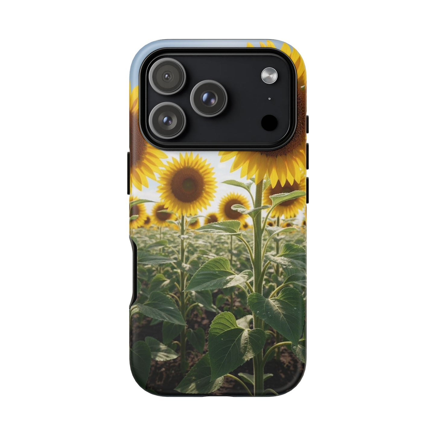 Sunflower Field Phone Case | Golden Hour Floral Aesthetic | Bright Summer Tough Case