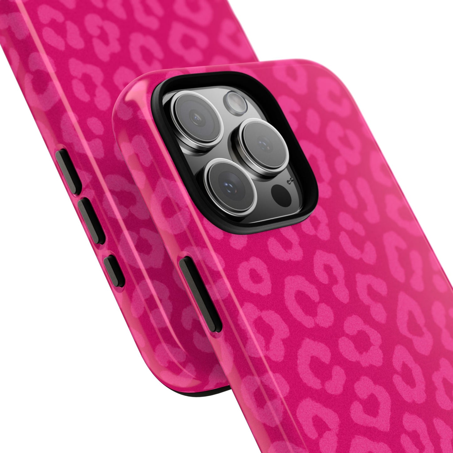 Hot Pink Leopard Phone Case – Bold Coquette Aesthetic Tough Case