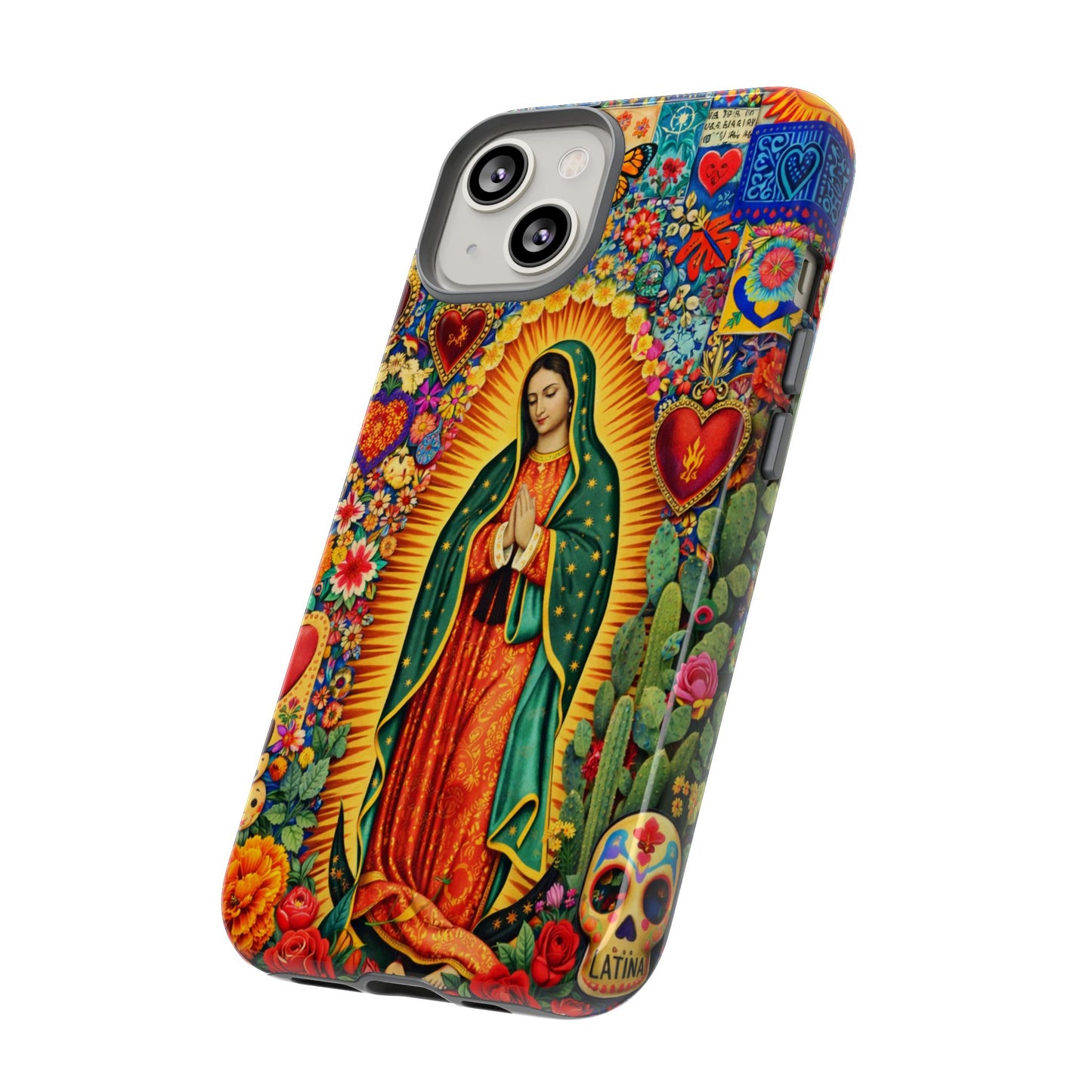 Virgin Mary Guadalupe Phone Case Mexican Folk Art Tough Cover iPhone Samsung